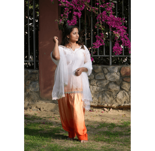 TANGERINE OMBRE SUIT SET thumbnail 1