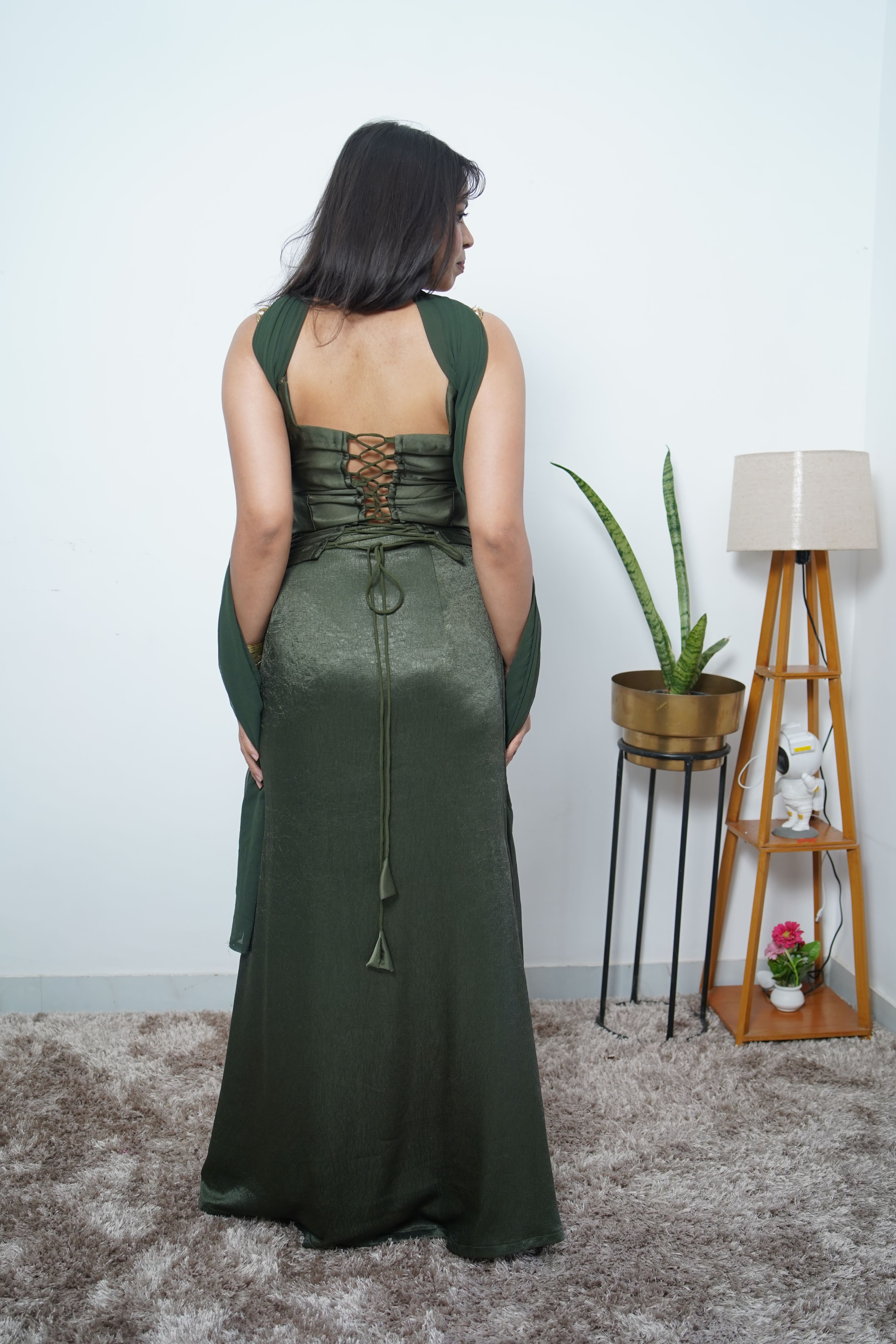 GREEN EMERALD CORSET SET thumbnail 7