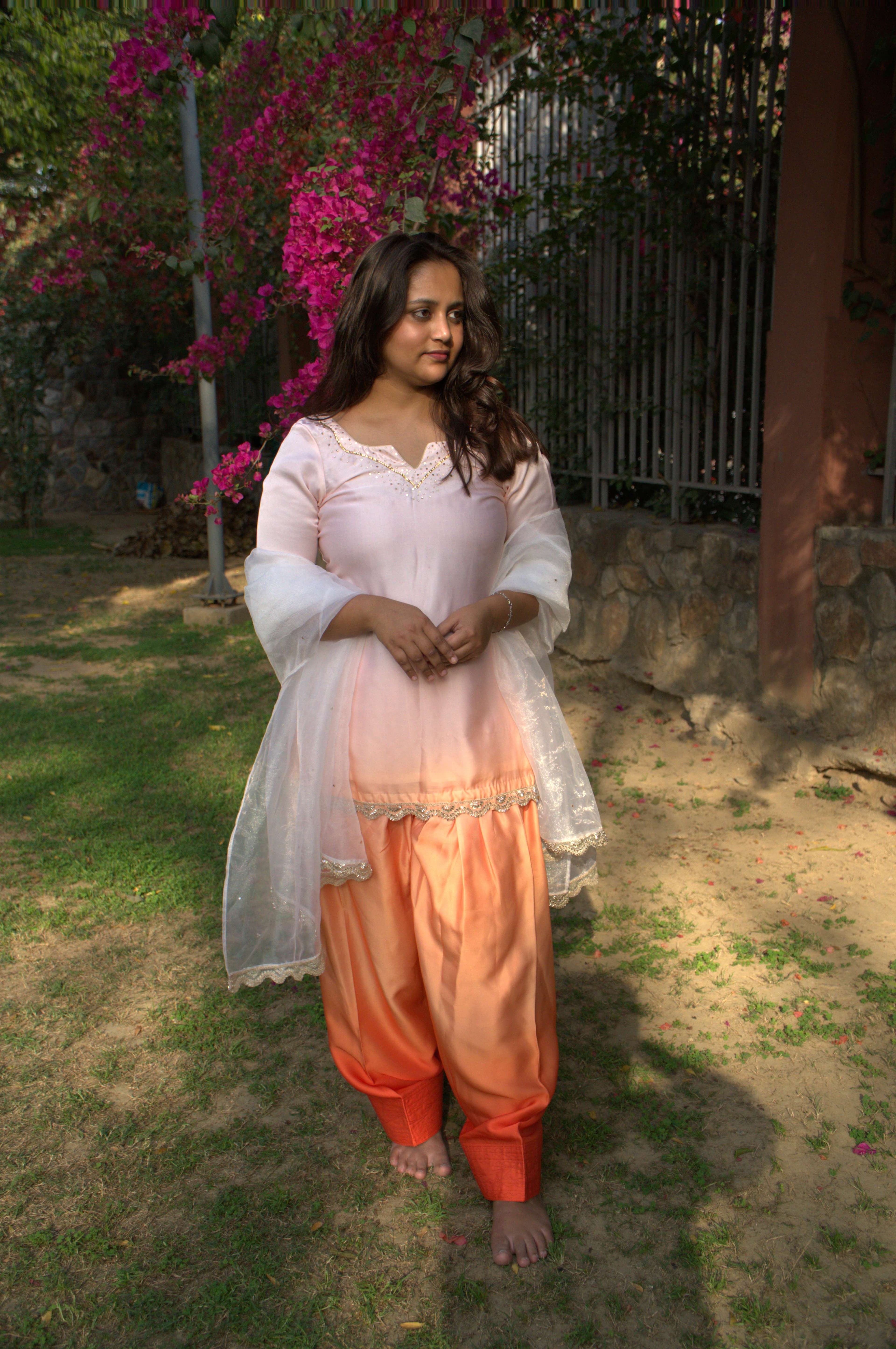 TANGERINE OMBRE SUIT SET thumbnail 3