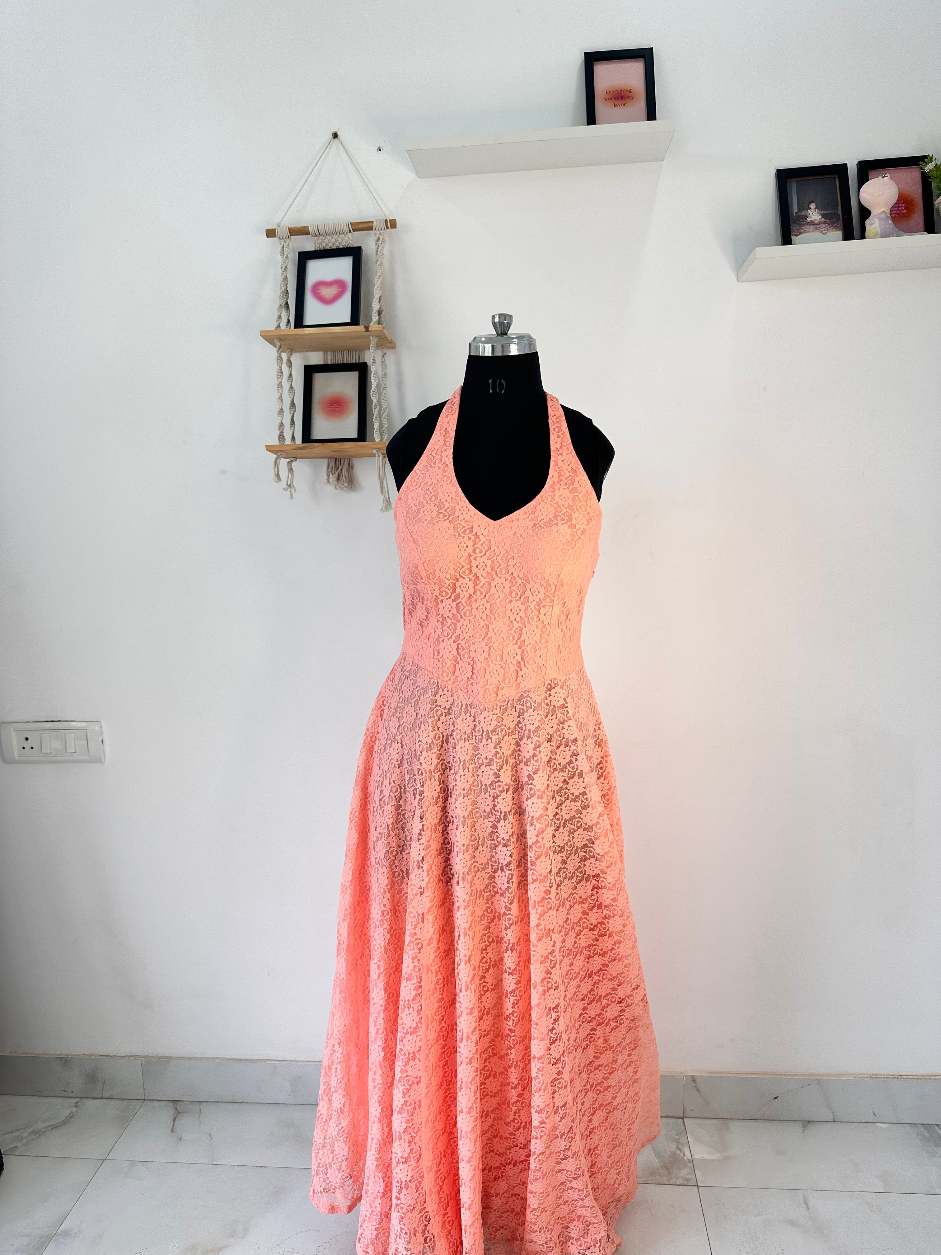 PEACH CORSET DRESS thumbnail 2