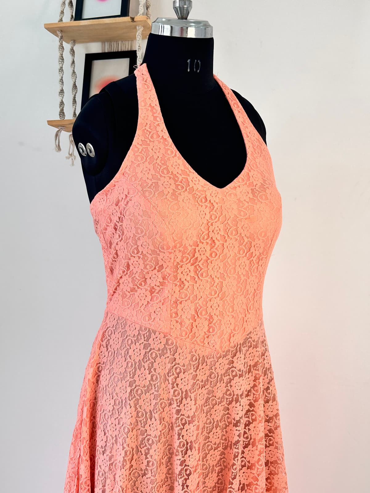 PEACH CORSET DRESS